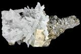 Bargain, Quartz Crystal Cluster With Gleaming Pyrite - Peru #95944-1